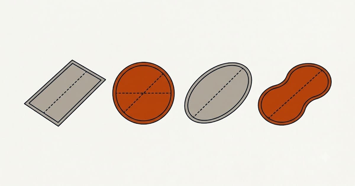 Pool shapes with the dimensions each volume formula needs